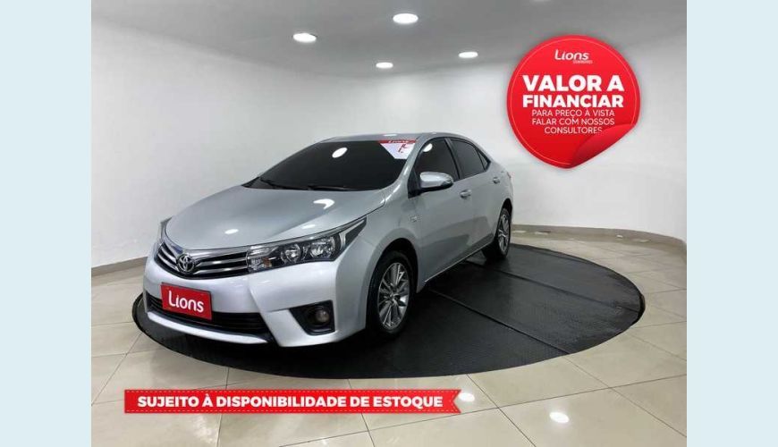TOYOTA COROLLA 2.0 XEI MULTI-DRIVE S FLEX - PRATA - 2015 Foto 1 (Grande)