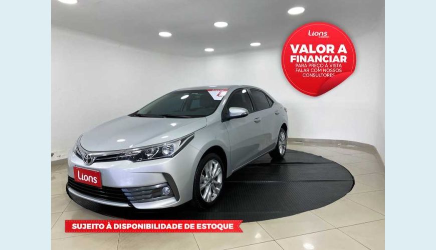 TOYOTA COROLLA 2.0 XEI MULTI-DRIVE S FLEX - PRATA - 2018 Foto 1 (Grande)