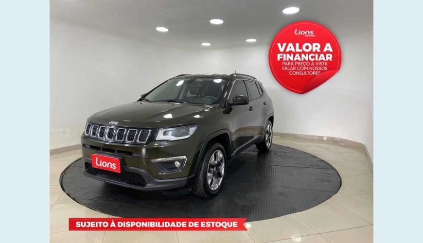 JEEP COMPASS 2.0 LONGITUDE 4X2 AUT. FLEX - VERDE - 2019 Foto 1 (Grande)