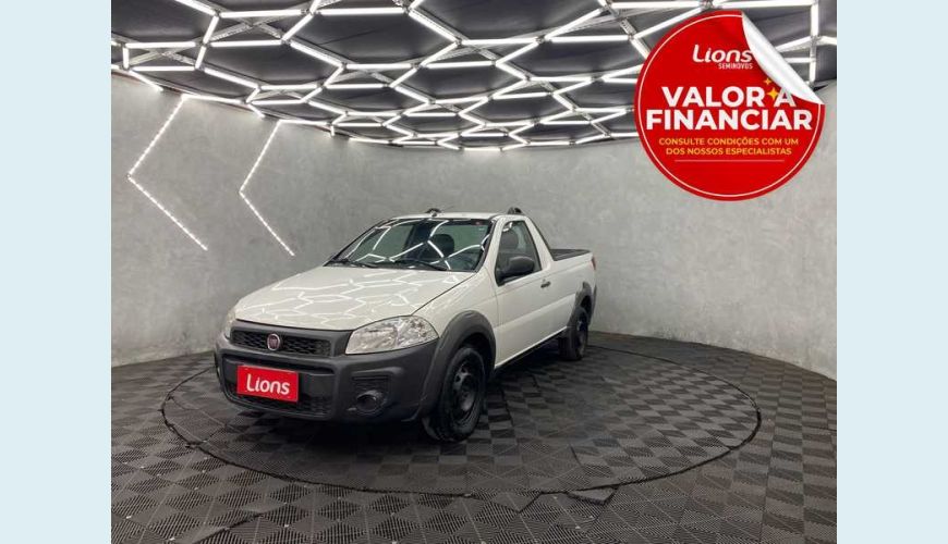 FIAT STRADA HARD WORKING 1.4 FLEX (CABINE ESTENDIDA) - BRANCO - 2019 Foto 1 (Grande)
