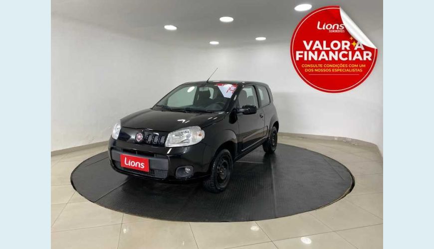 FIAT UNO VIVACE 1.0 8V FLEX 2P - PRETO - 2014 Foto 1 (Grande)