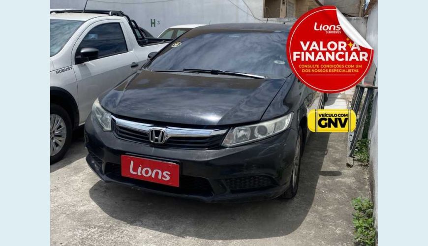 HONDA CIVIC NEW LXL 1.8 16V I-VTEC FLEX - PRETO - 2013 Foto 1 (Grande)