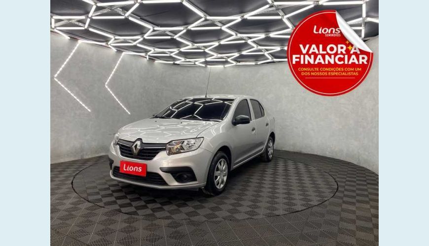 RENAULT LOGAN LIFE 1.0 12V SCE FLEX - PRATA - 2021 Foto 1 (Grande)