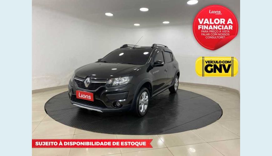 RENAULT SANDERO STEPWAY 1.6 8V FLEX - PRETO - 2017 Foto 1 (Grande)