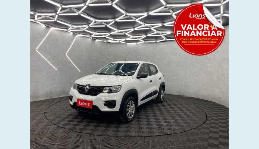 RENAULT KWID ZEN 1.0 12V SCE FLEX - BRANCO - 2020 Foto 1 (Grande)