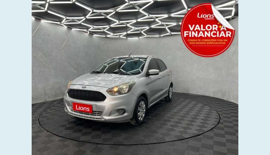 FORD KA SE PLUS 1.0 FLEX - PRATA - 2015 Foto 1 (Grande)