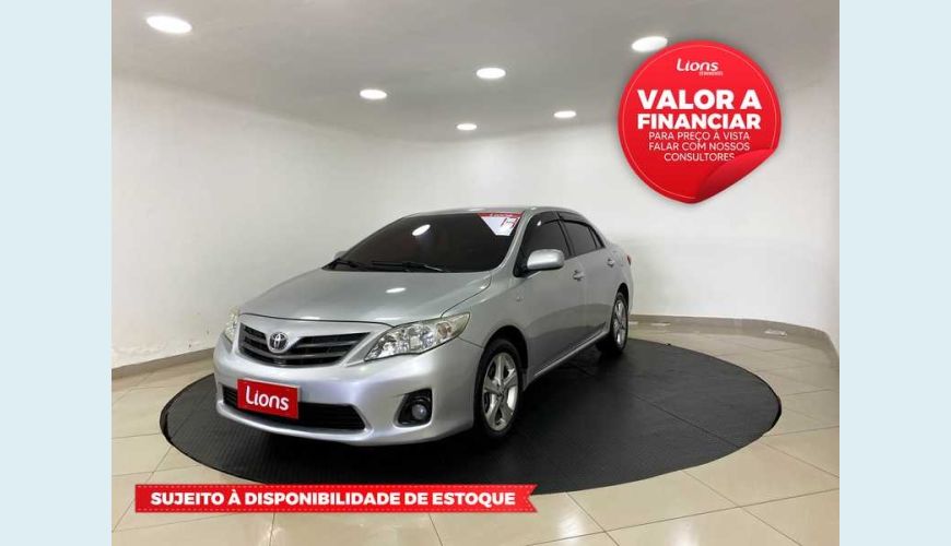 TOYOTA COROLLA SEDAN 1.8 DUAL VVT-I GLI FLEX - PRATA - 2013 Foto 1 (Grande)