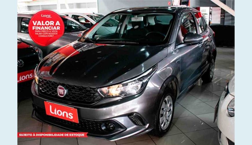 FIAT ARGO DRIVE 1.0 FIREFLY FLEX - CINZA - 2020 Foto 1 (Grande)
