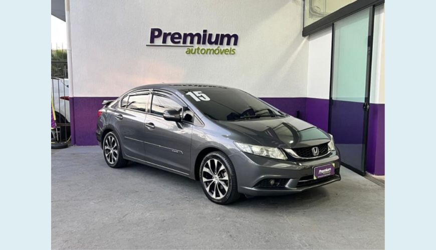 HONDA CIVIC - CINZA - 2015 Foto 1 (Grande)
