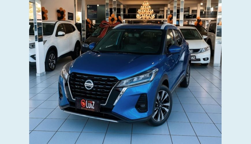 NISSAN KICKS EXCLUSIVE CVT - AZUL - 2022 Foto 1 (Grande)
