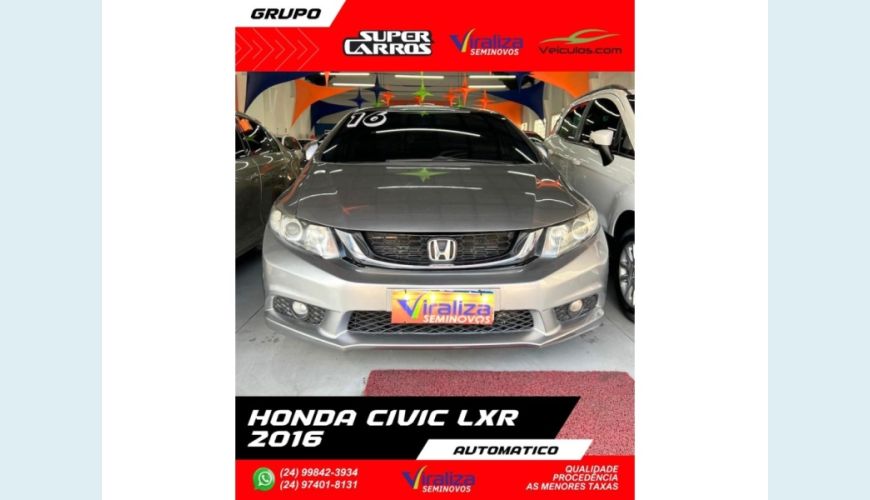 HONDA CIVIC - CINZA - 2016 Foto 1 (Grande)