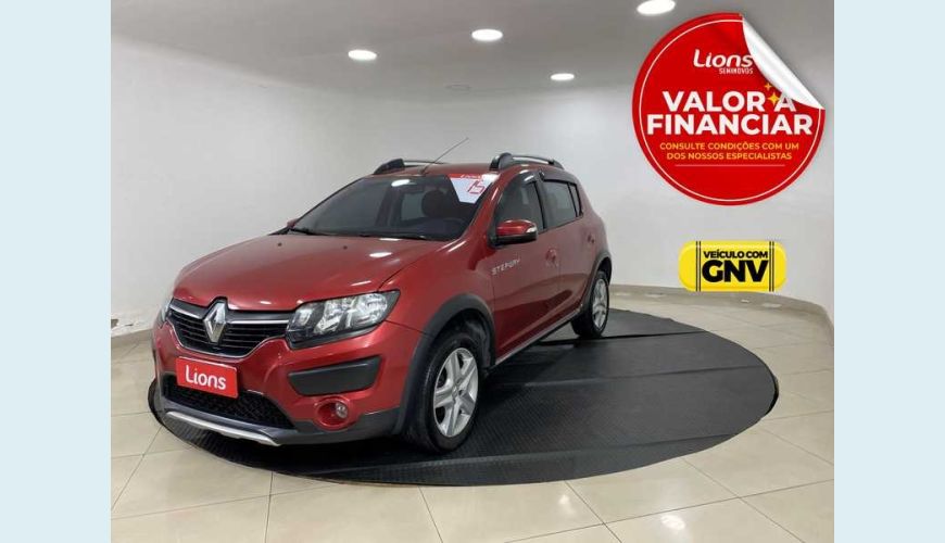 RENAULT SANDERO STEPWAY 1.6 8V FLEX - VERMELHO - 2015 Foto 1 (Grande)