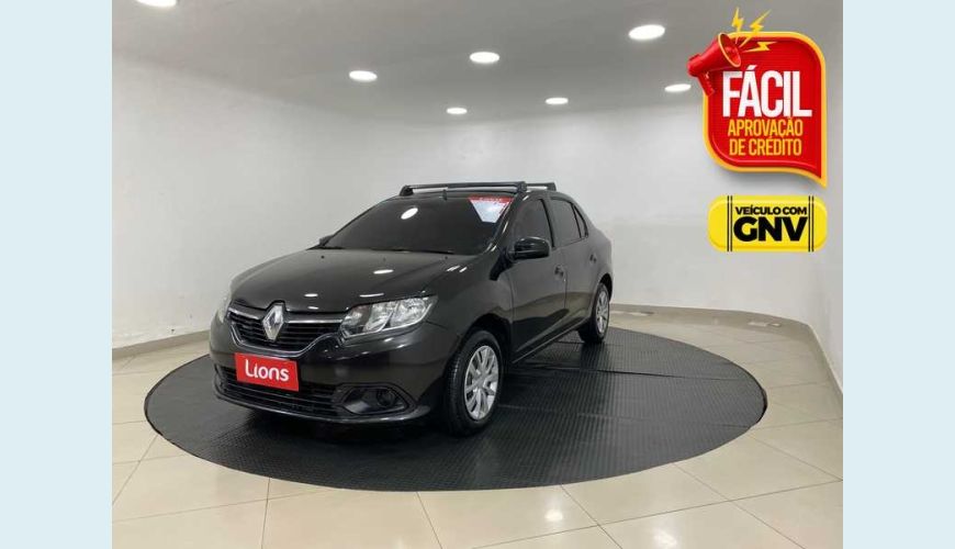 RENAULT LOGAN EXPRESSION 1.6 16V SCE FLEX - PRETO - 2017 Foto 1 (Grande)