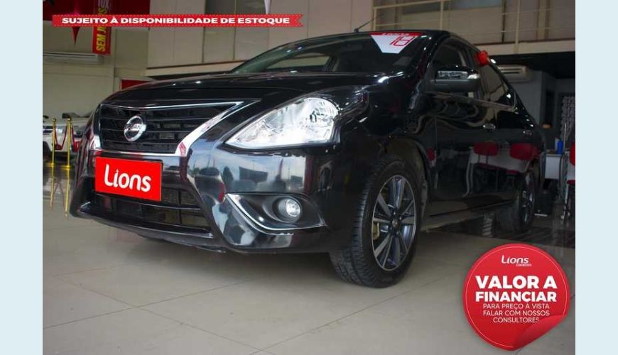 NISSAN VERSA 1.6 16V SV FLEXSTART CVT FLEX - PRETO - 2018 Foto 1 (Grande)