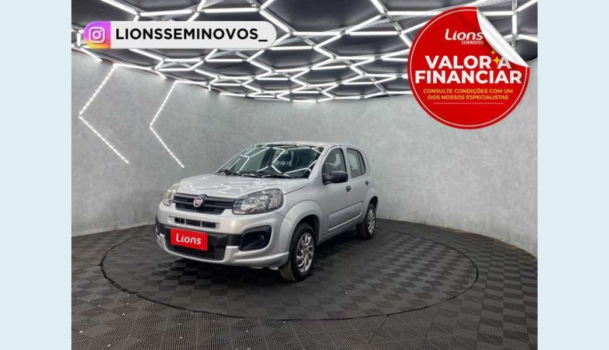 FIAT UNO ATTRACTIVE 1.0 - PRATA - 2021 Foto 1 (Grande)