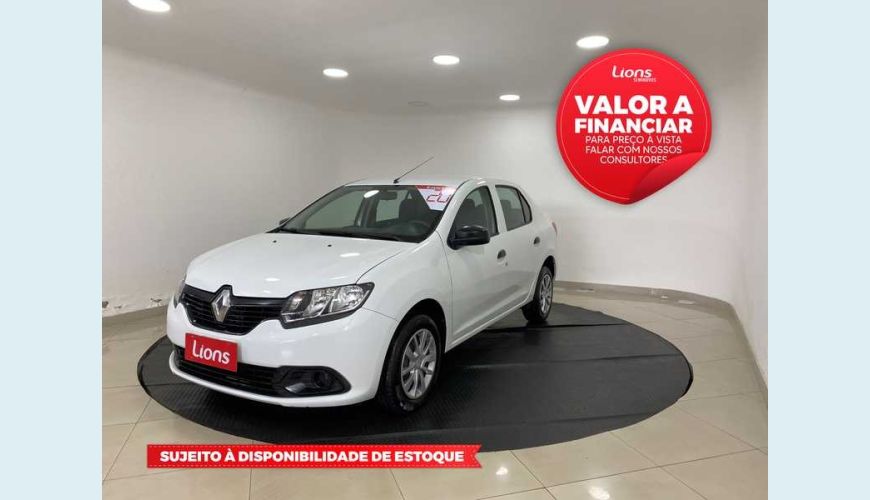 RENAULT LOGAN AUTHENTIQUE 1.0 12V SCE FLEX - BRANCO - 2020 Foto 1 (Grande)