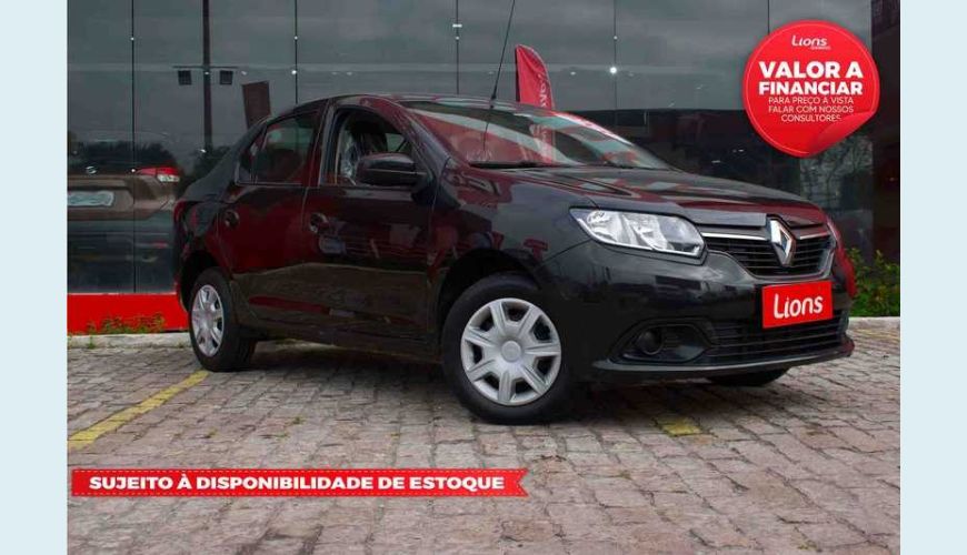 RENAULT LOGAN AUTHENTIQUE 1.0 12V SCE FLEX - PRETO - 2020 Foto 1 (Grande)