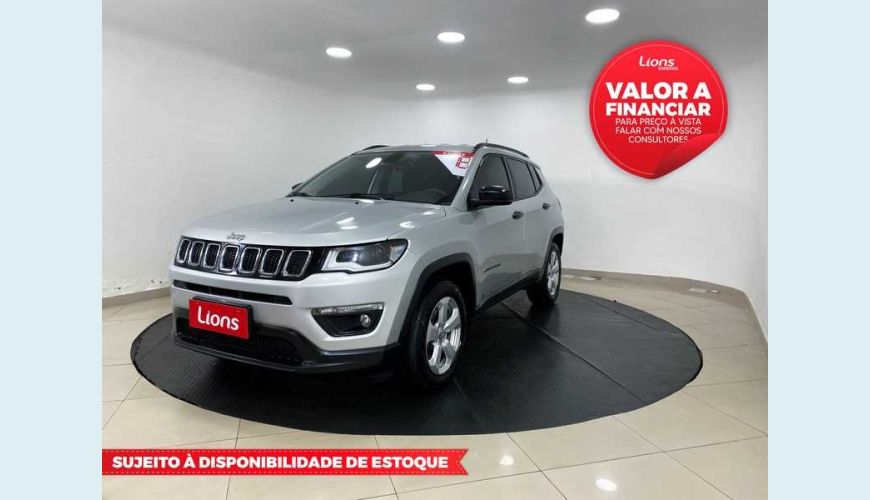 JEEP COMPASS 2.0 SPORT 4X2 AUT. FLEX - PRATA - 2018 Foto 1 (Grande)