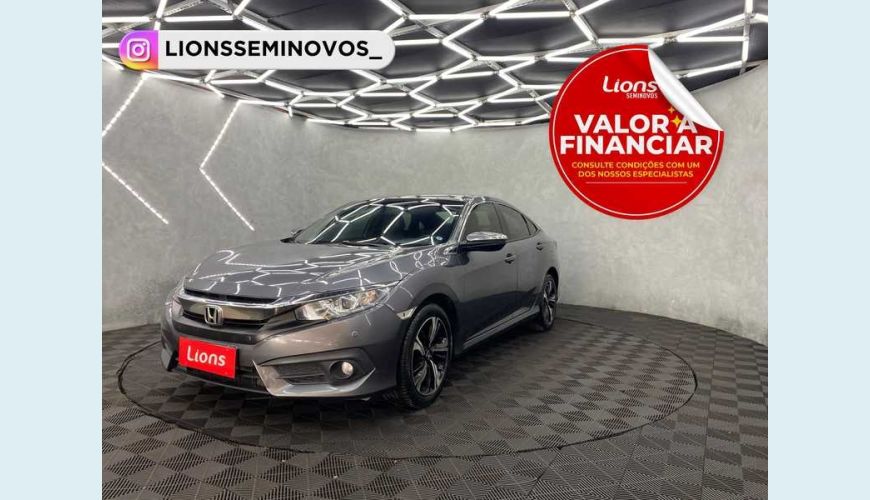 HONDA CIVIC EXL 2.0 I-VTEC CVT - CINZA - 2019 Foto 1 (Grande)