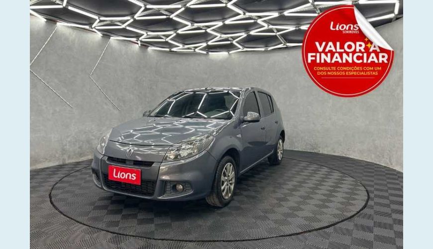 RENAULT SANDERO EXPRESSION 1.6 8V FLEX - CINZA - 2014 Foto 1 (Grande)