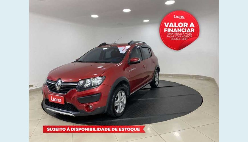 RENAULT SANDERO STEPWAY 1.6 8V FLEX - VERMELHO - 2015 Foto 1 (Grande)