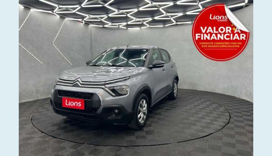 CITROËN C3 LIVE PACK 1.0 FLEX - PRATA - 2023 Foto 1 (Grande)