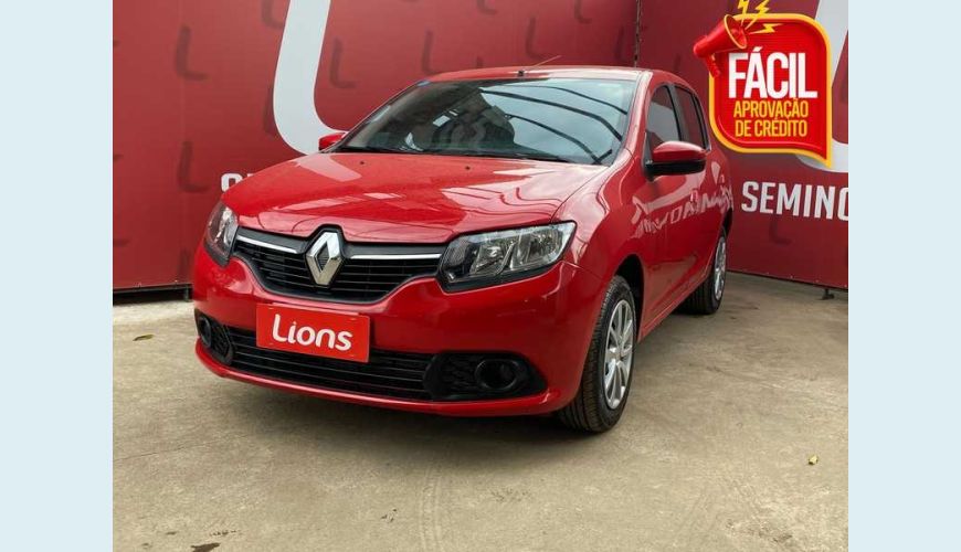 RENAULT SANDERO EXPRESSION 1.0 16V FLEX - VERMELHO - 2015 Foto 1 (Grande)