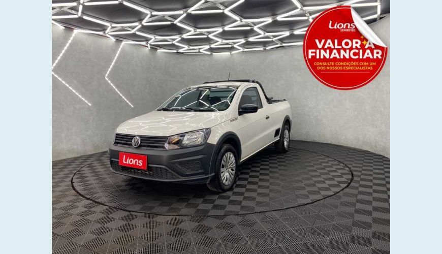 VOLKSWAGEN SAVEIRO ROBUST 1.6 MSI CS FLEX - BRANCO - 2020 Foto 1 (Grande)