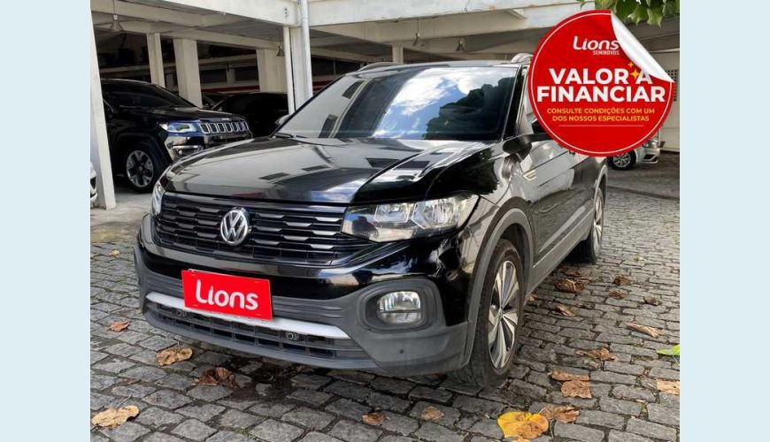 VOLKSWAGEN T-CROSS 1.0 200 TSI COMFORTLINE AUT. FLEX - PRETO - 2020 Foto 1 (Grande)