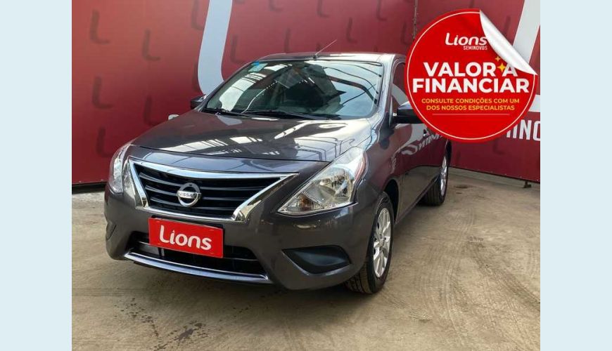 NISSAN VERSA 1.6 16V SV FLEXSTART CVT FLEX - CINZA - 2017 Foto 1 (Grande)