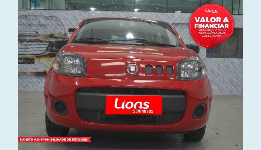 FIAT UNO VIVACE CELEB. 1.0 8V FLEX 4P - VERMELHO - 2016 Foto 1 (Grande)