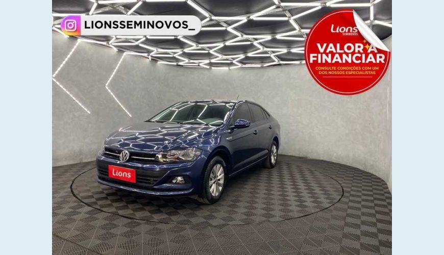 VOLKSWAGEN VIRTUS 1.0 200 TSI COMFORTLINE FLEX AUT. - AZUL - 2020 Foto 1 (Grande)