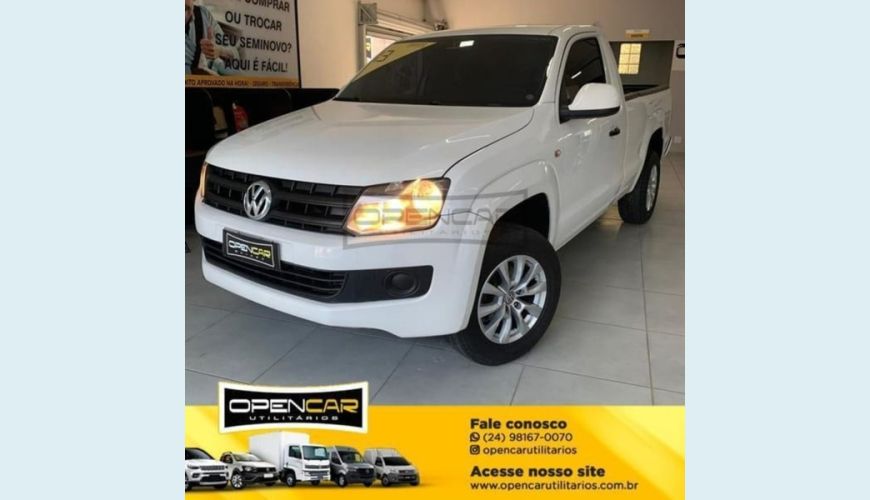 VOLKSWAGEN AMAROK 2.0 4X4 CS 16V TURBO INTERCOOLER DIESEL 2P MANUAL - BRANCO - 2013 Foto 1 (Grande)