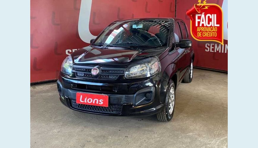 FIAT UNO ATTRACTIVE 1.0 8V FLEX 4P - PRETO - 2020 Foto 1 (Grande)