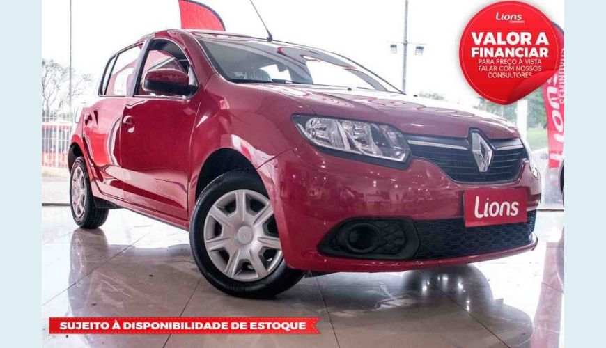 RENAULT SANDERO AUTHENTIQUE 1.0 12V SCE FLEX - VERMELHO - 2018 Foto 1 (Grande)