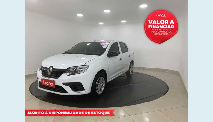 RENAULT LOGAN ZEN 1.0 12V SCE FLEX - BRANCO - 2020 Foto 1 (Grande)