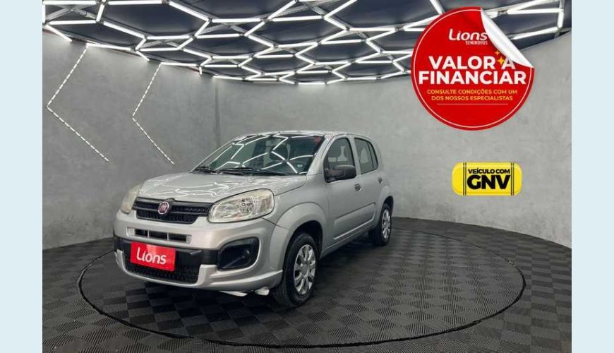 FIAT UNO ATTRACTIVE 1.0 8V FLEX 4P - PRATA - 2020 Foto 1 (Grande)