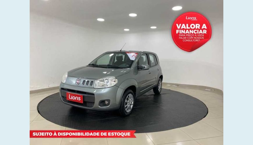 FIAT UNO VIVACE 1.0 8V FLEX 2P - CINZA - 2014 Foto 1 (Grande)