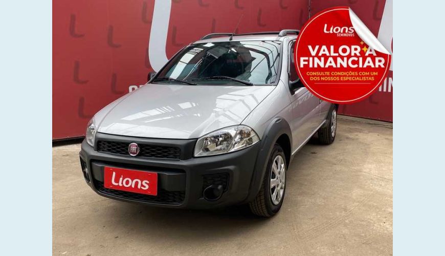 FIAT STRADA HARD WORKING 1.4 FLEX (CABINE ESTENDIDA) - PRATA - 2018 Foto 1 (Grande)