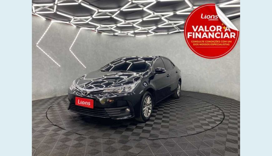 TOYOTA COROLLA 1.8 DUAL VVT GLI MULTI-DRIVE FLEX - PRETO - 2018 Foto 1 (Grande)