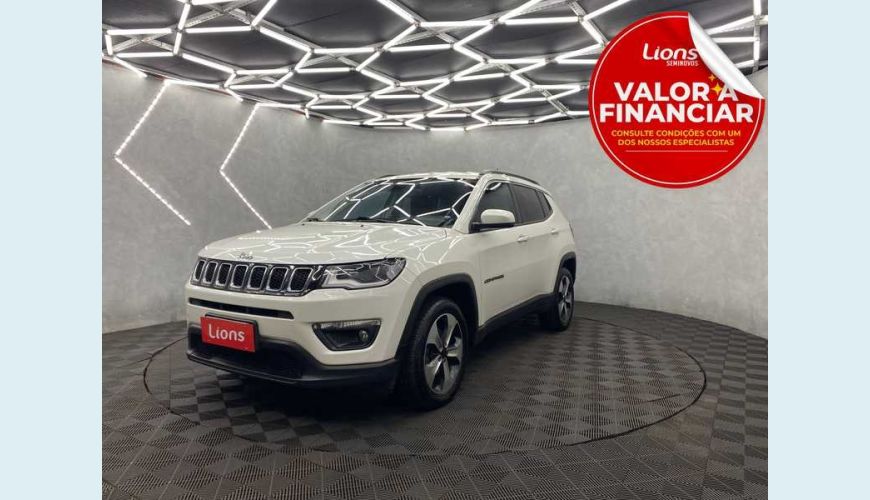 JEEP COMPASS 2.0 LONGITUDE 4X2 AUT. FLEX - BRANCO - 2018 Foto 1 (Grande)