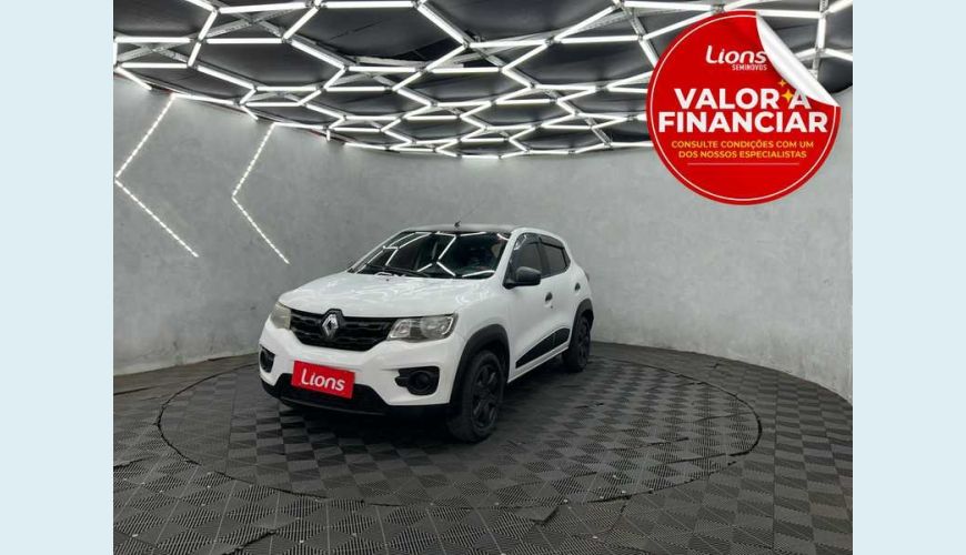 RENAULT KWID ZEN 1.0 12V SCE FLEX - BRANCO - 2018 Foto 1 (Grande)