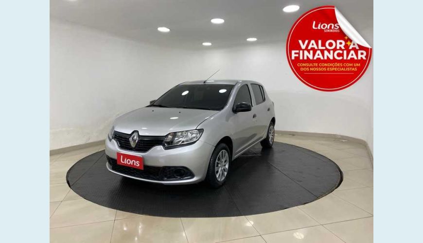RENAULT SANDERO AUTHENTIQUE 1.0 12V SCE FLEX - PRATA - 2018 Foto 1 (Grande)