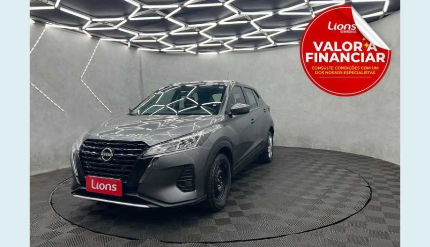 NISSAN KICKS ACTIVE 1.6 FLEX - CINZA - 2024 Foto 1 (Grande)