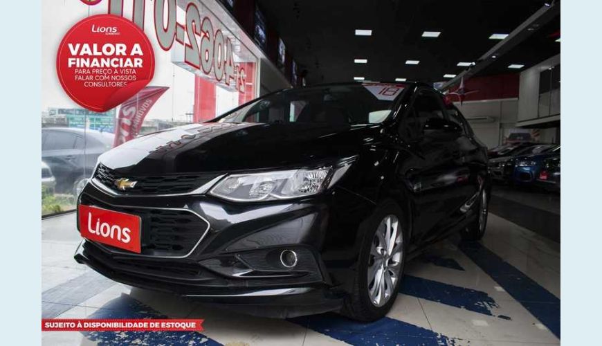 CHEVROLET CRUZE LT 1.4 16V TURBO FLEX AUTO - PRETO - 2018 Foto 1 (Grande)