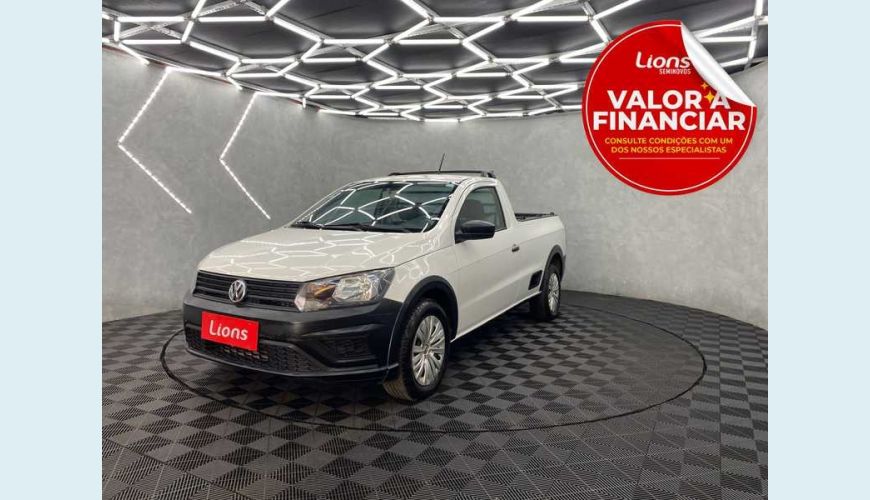 VOLKSWAGEN SAVEIRO ROBUST 1.6 MSI CS FLEX - BRANCO - 2019 Foto 1 (Grande)