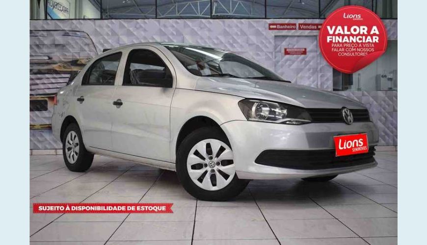 VOLKSWAGEN VOYAGE 1.0 TEC CITY FLEX - PRATA - 2015 Foto 1 (Grande)