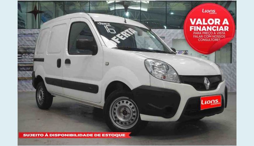 RENAULT KANGOO EXPRESS 1.6 16V COM PORTA LATERAL FLEX - BRANCO - 2017 Foto 1 (Grande)