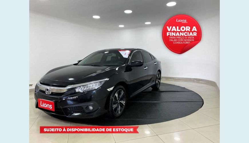 HONDA CIVIC TOURING 1.5 TURBO CVT - PRETO - 2017 Foto 1 (Grande)