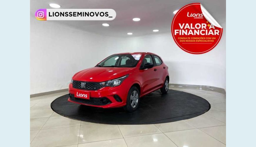FIAT ARGO 1.0 FLEX - VERMELHO - 2021 Foto 1 (Grande)